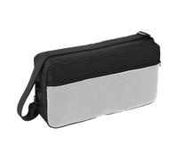 Generico Borsa per attrezzatura da pickleball - Nylon resistente all'acqua, tessuto grigio, supporto per trasporto a tracolla, organizer con laterale ventilata | di gestione leggero per all