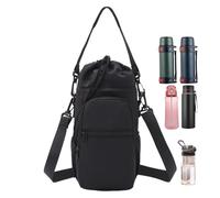 Generico Borsa per Bottiglia d'Acqua - Portatile Regolabile, per Bicchiere | Portabottiglie da Esterno per Camminare, Andare al Lavoro, Viaggiare, Campeggio, Spiaggia, Golf, Palestra,