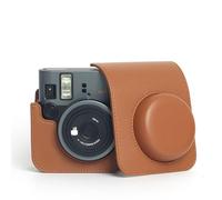 Generico Borsa per fotocamera retrò per Instax mini 41 con tracolla, custodia protettiva in pelle PU per Instax mini 41 (Marrone)