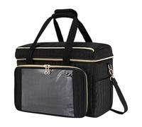 Generico Borsa per Lavori a Maglia | Borsa Tote a Tracolla Regolabile e Portatile - Tote per Lavori a Maglia con Divisorio Interno | per Attrezzi Uncinetti Ago Filato Donne Mamme Adulti