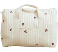 Generico Borsa per Mamma Multiuso, borsa cambio neonato, borsa mamma ospedale nascita, Parto in Ospedale, Passeggino, Viaggio e Cambio Pannolini (Fiori)
