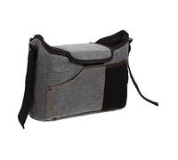 Generico borsa per pannolini borsa a tracolla camminatore moschettone mini borse per passeggini sacchetti mangiapannolini per appendere il passeggino borsa per passeggino tela Grey