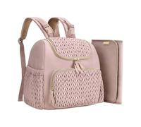Generico Borsa per Pannolini | Zaino Borsa per Pannolini Donna Capienza Extra Large,Impermeabile con Cuscino Cambio e Bretelle per Carrozzina Genitori Viaggio