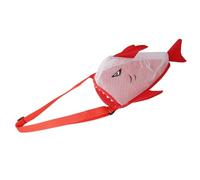 Generico Borsa per Raccolta Conchiglie | Design Squalo Rete a Tracolla - Capiente e pieghevole per raccogliere conchiglie | per Famiglia Bambini Estate Vacanza Mare Piscina Viaggio