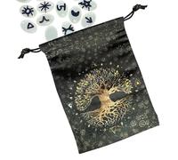 Genérico Borsa per Tarocchi, custodia per carte di Oracolo e Tarocchi - custodia per l'apprendimento di divinazione carte Halloween principianti