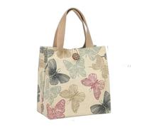 Generico Borsa porta pranzo in tela per impiegati, da portare con sé quando si esce | Butterfly