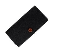 Generico Borsa portatile in feltro per Switch, copertura protettiva della console di gioco Custodia multifunzione per il cavo di ricarica della scheda di gioco per Switch (nero)