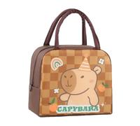 Generico Borsa Pranzo Capibara,Borsa Termica per Pranzo | Grande Capacità Per Adulti Ufficio Viaggio Scuola Picnic Escursioni All'aperto Asilo