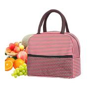 Generico Borsa Pranzo Donna,con Tasca a Rete e Scomparto Isolato - Borsa Porta Pranzo alla,per Lavoro Ufficio Scuola Viaggio Picnic Spiaggia Campeggio