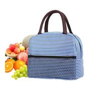Generico Borsa Pranzo Donna,con Tasca a Rete Portatile - Contenitore Isotermico da Donna per Uomo Adulti Bambini - per Lavoro Ufficio Scuola Viaggio Picnic Spiaggia Campeggio