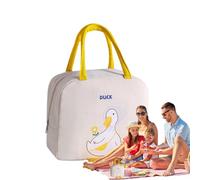 Generico Borsa Pranzo Isotermica con Design Gialla | Bosrsa Termica Porta Pranzo per Donne, Uomini e Bambini | Borsa Frigo Carina per Lavoro, Scuola, Picnic, Ufficio e Viaggi