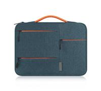 Generico Borsa protettiva con cerniera for valigetta for laptop, compatibile borsa for da 14" 15" for computer notebook(Navy Blue,15")