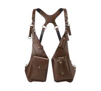 Generico Borsa sotto le ascelle con tracolla, zaino impermeabile unisex antifurto, borsa da trasporto nascosta multifunzionale a doppia spalla per camminare, shopping, pendolare, campeggio