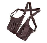 Generico Borsa Sottoascellare Doppia Spalla | Borsa a Tracolla Multi-Tasca Antifurto con Cinturino Regolabile e Zaino Regolabile - A Tracolla Sottobraccio | Per Viaggio Lavoro Scuola Shopping