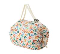 Generico Borsa spesa pieghevole - Sporta dispensa riponibile | Tote nylon manici | Elevata portanza, ampia capacità per snack, torta, bevande gassate, birre, frutta