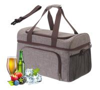 Genérico Borsa termica, 30 l, con supporto morbido, pieghevole, impermeabile, per pranzo, lavoro, cibo, scuola, bambini, spiaggia, picnic, shopping