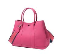 Generico Borsa tote compatibile for donna, borsa da giardino di grande capacità, secchiello for la spesa a tracolla casual(Cherry red)