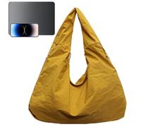 Genérico Borsa Tote Donna,Borsa Tote Grande - Borsa a tracolla testurizzata da donna Borse a tracolla con manico - Borsa a tracolla per laptop per telefoni cellulari e laptop, giallo, Consulte la