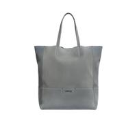 Generico Borsa Tote Donna P442012D NeroGiardini in Vera Pelle Scamosciata Morbida, Azzurro color Denim