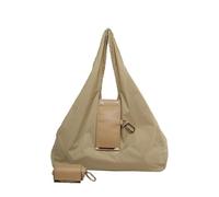 Generico Borsa Tote in Pelle Ripiegabile con Portachiavi - Compatta ed Espandibile per la Spesa | Shopper Elegante in per Viaggi e Donne 50x60cm