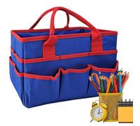 Generico Borsa tote per insegnanti,Borsa tote con manico per insegnanti, per organizer per cancelleria | Organizzazione borsa con tasca a scomparti multipli per artigianato, arte, carta, libri