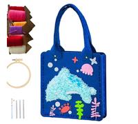 Generico Borsa Tote Viaggi - Borsa Casual Fatta a Mano,Tote in Non Tessuto, Kit Creativo per Scuola Materna, Asilo e Viaggio