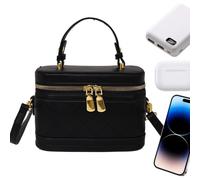 Generico Borsa Trapuntata Piccola Borsa a Secchiello con Zip | Borsa Tote Trapuntata Con Manico Superiore Per Uso Quotidiano, Lavoro, Matrimonio, Appuntamento, Notte, Shopping, Viaggio,