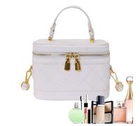 Generico Borsa Trapuntata Piccola Borsa a Secchiello con Zip | Borsa Tote Trapuntata Con Manico Superiore Per Uso Quotidiano, Lavoro, Matrimonio, Appuntamento, Notte, Shopping, Viaggio,