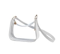 Generico Borsa Trasparente,Borsa Tote Trasparente Donna - Elegante con Tracolla Regolabile per Eventi Lavoro Pranzo Festa Scuola Concerto Spiaggia Viaggio