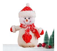 Generico Borse Bambole Lavorate a Maglia Natale - Sacco con Cordino Riutilizzabile | Graziosa Bustina Compatta Babbo Natale Pupazzo di Neve Caramelle | Sacchetto Mele per Vigilia di Natałe Adatto