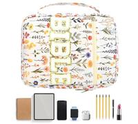 Genérico Borse da donna, borsa tote floreale con scomparti, borsa da chiesa, per donne, adolescenti, ragazze, quaderni, cancelleria, scuola, università, lavoro, chiesa, viaggi