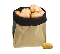 Generico Borse da stoccaggio di prodotti riutilizzabili, bustina di aglio traspirante, sacchetti di verdure in tessuto non tessuto per patate, cipolle, aglio, verdure