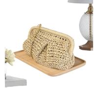 Generico Borse in Paglia Pochette A Tracolla A Raviolo Alla | Borsa Da Spiaggia In Paglia Per Le Vacanze Estive, Piscina, Matrimoni, Viaggi, Escursioni Fuori Porta, All'Aperto E