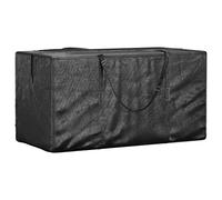Generico Borse Porta Cuscini Giardino 2pz Nere 150x75x75 cm Polietilene,Nero,1.8kg,3155397