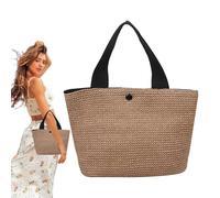 Generico Borse Spiaggia Intrecciate per Donne - Borsa Spiaggia - Borsa a Tracolla Anti Sabbia Capiente per Feste Pendolari Festival Musica Scuola Matrimonio Viaggio Picnic Shopping Crociera