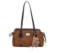 Generico Borsetta a spalla Shopper In Vintage Con Ciondolo In Peluche