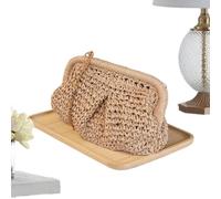 Generico Borsetta In Paglia Pochette A Tracolla A Raviolo Alla | Borsette In Paglia Per Donna Per Viaggi Su Strada, Outdoor, Appuntamenti, , Viaggi, Matrimoni, Serate, Feste E Festività