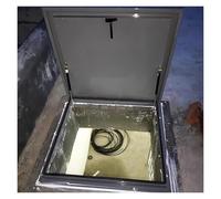 Generico Botola da Tetto Personalizzata per tetti Piani, Porta di Accesso di Sicurezza da 20-38", Piastra di Copertura Impermeabile per Patio/pergolato/soffitta, Pannello in Metallo zincato Resistent