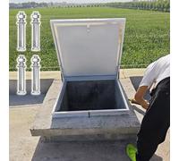 Generico Botola di Accesso al soffitto con Viti di espansione, sportello di Ventilazione del Tetto a 90°, lucernario Personalizzabile per soffitte, Accesso alla Cantina Resistente alle intemperie, 40