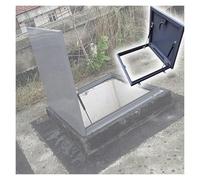 Generico Botola di Fuga con Serratura per sfiato sul Tetto per Uso residenziale, Copertura per Porta di Cantina Esterna, Kit di Sostituzione per Accesso alla soffitta, 26-34 Pollici (810x510 mm) - Re