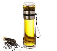 Genérico Bottiglia d'acqua con separazione del tè: da tè a prova di perdite | deté doppio, da viaggio, bottiglia deagua infusore, separazione 'acqua per uomo, casa e viaggio