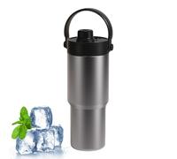 Generico Bottiglie D'Acqua Con Cannuccia | Tazza Termica 735ML - Impermeabile Fondo Tazza Sottovuoto Con Coperchio Grande Capacità Interno Ceramizzato Per Infermieri Scuola Sport Pesca