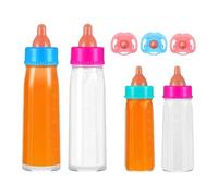 Generico Bottles For Dolls - Doll Bottles | Safe Pretend Play Feeding Toy Set | Feeding Bottle Play Toy With Pacifier For Dolls | Colorful Funny Doll Accessories F0r Playing