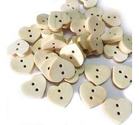 Generico Bottoni in Legno a 2 Fori Bottoni in Legno a Forma di Cuore Abbellimenti Bottone Artigianale per Cucito Fai-da-Te 25 Pezzi Creativo e utileUtile e Attraente.