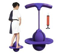 Generico Bouncing Ball - Safe Portable Fun Jumper with Handle And Pump | Childrens Balance Jumping Ball,for Outdoor Indoor Party Birthday Gym Training Playground Park Gym