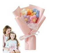 Generico Bouquet All'Uncinetto Fatto A Mano, Composizione Lavorata A Maglia, Fiori Artificiali, Regalo Per San, Festa Della Mamma, Compleanno, Anniversario | Fiori Finti Con Confezione Raffinata