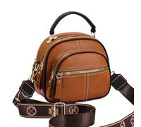 Generico Bousalutend Crossbody Bag, Adjustable Wide Shoulder Strap Leather Shoulder Bag, Classic/Luxury Multifunctional Compartments (Earth Yellow)