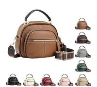 Generico Bousalutend Crossbody Bag, Classic Multifunctional Compartments Leather Shoulder Bag, Bousalutend Sling Bags (F)