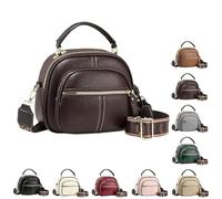 Generico Bousalutend Crossbody Bag, Classic Multifunctional Compartments Leather Shoulder Bag, Bousalutend Sling Bags (E)