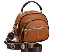 Generico Bousalutend Crossbody Bag, Multifunctional Stylish Compartment Shoulder Strap Leather Bag, Stylish Small Crossbody (Yellow)